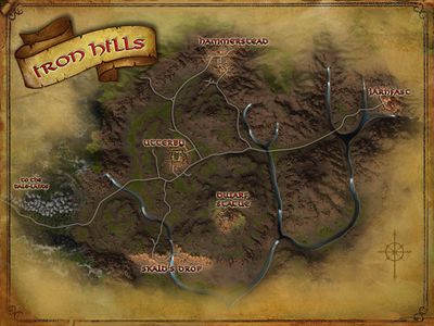Map of the Iron Hills