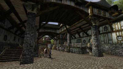 Another view outside the tavern