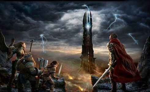 Rise of Isengard official game art. This scene was used in most of the promotional material.