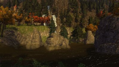 Another view of the central lake of Rivendell