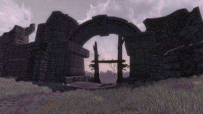 The gates from within Fornost