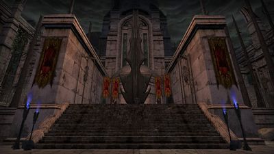 Imposing monument set up by the forces of Angmar