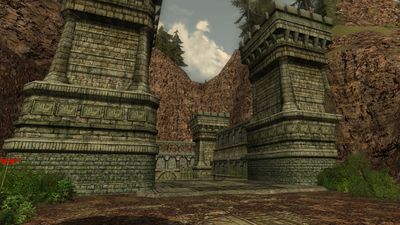 Ost Chall's entrance into the Lost Temple