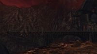 The bridge to the main gate of Barad-dûr.