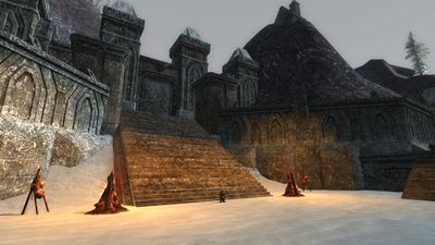 The upper courtyard of the Dwarven fort