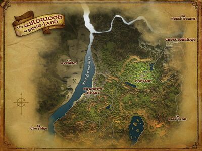 Map of The Wildwood of Bree-land