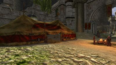 An Angmarim command tent at the eastern gate