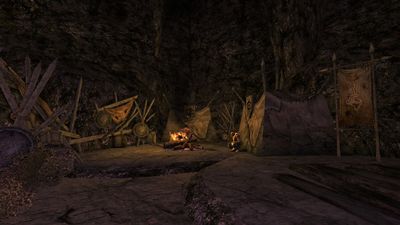 Orc tents within one of the passages