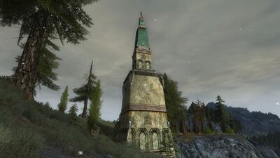 One of many Dwarven spires in eastern Haudh Lin