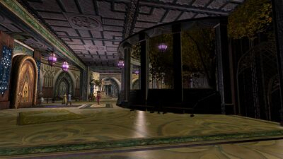 A view of the middle walkway in the Elven refuge